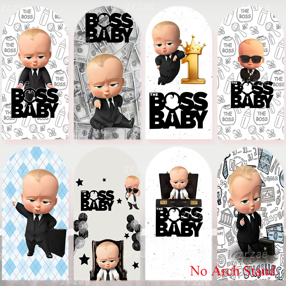 Party Games Baby Shower - Boss Baby Arch Cover Achtergrond Kinderen