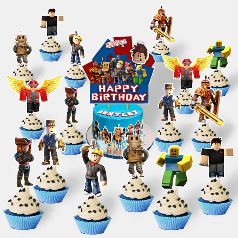 Party Games In Roblox - Game Roblox Cartoon Verjaardagsfeestje Ballon Trekvlag