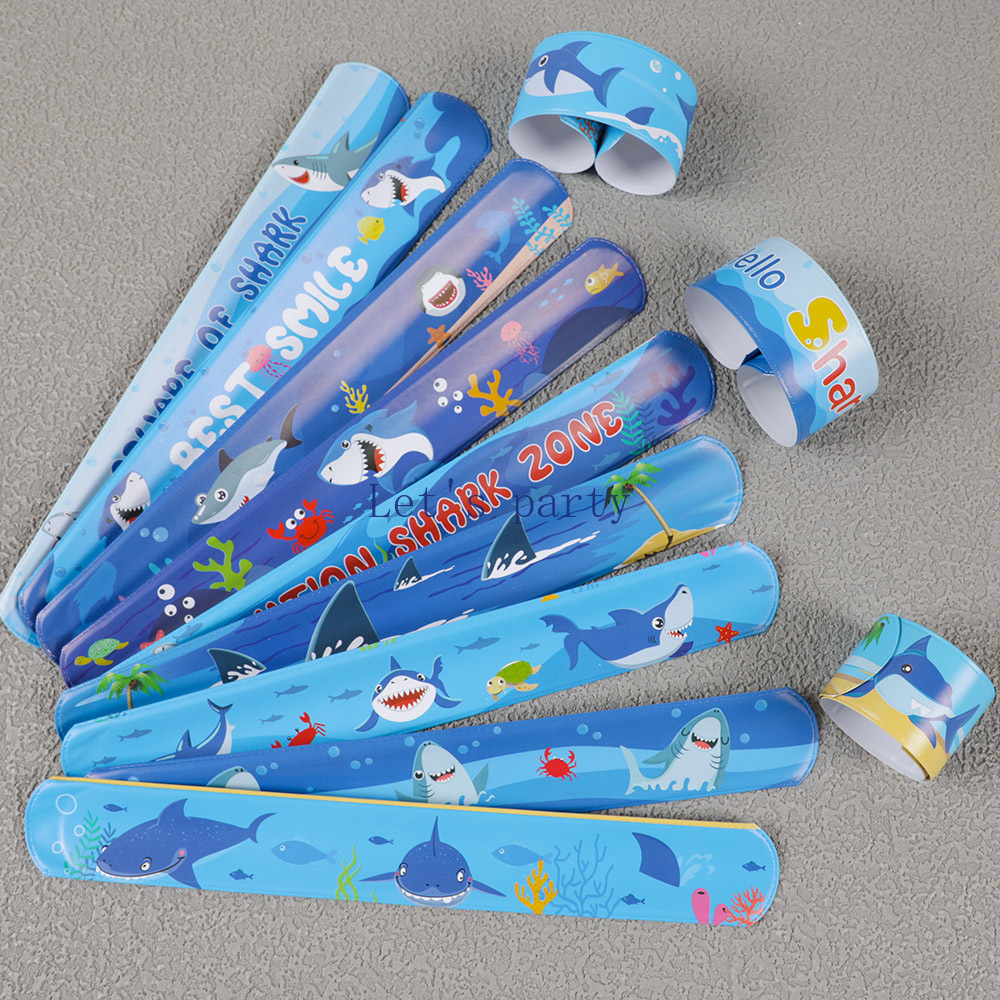 Party Games Baby Shower - 12Pc Cartoon Oceaan Haai Thema Slap