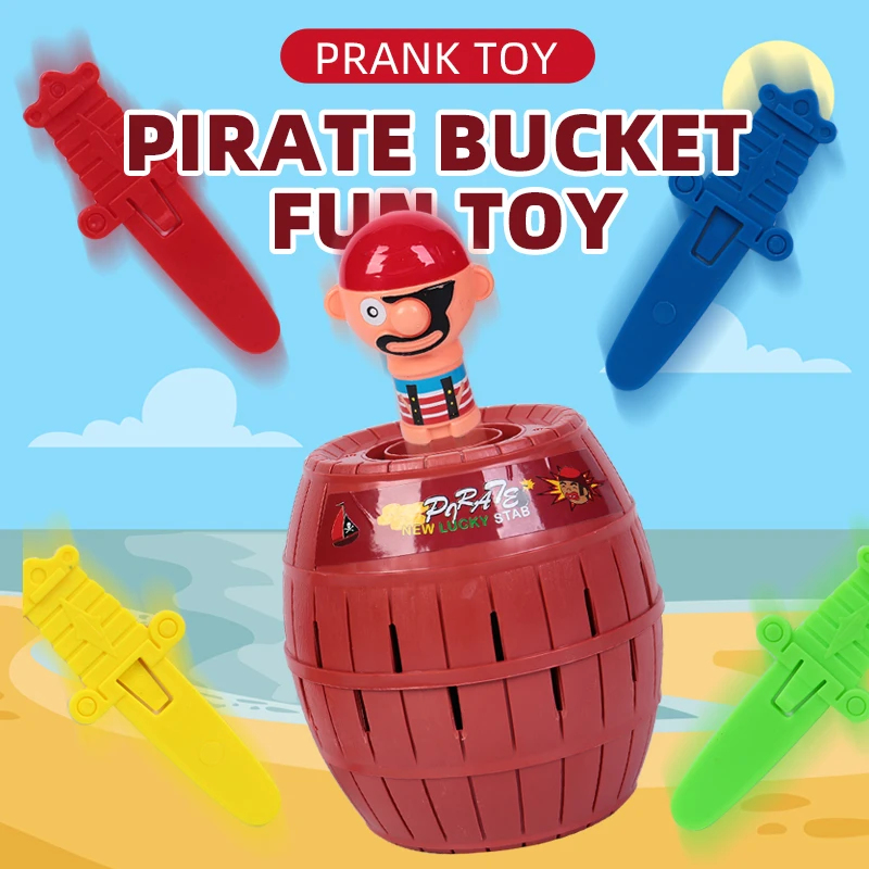 Party Games 15 In 1 - Grappige grapjesset piratenemmer met zwaard krokodilbeetvingerspel