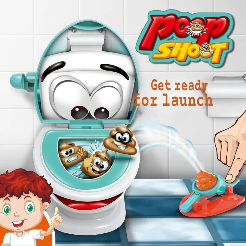 Party Games 15 In 1 - Poep-spel toilet-speelgoed met 12 poeps, 2