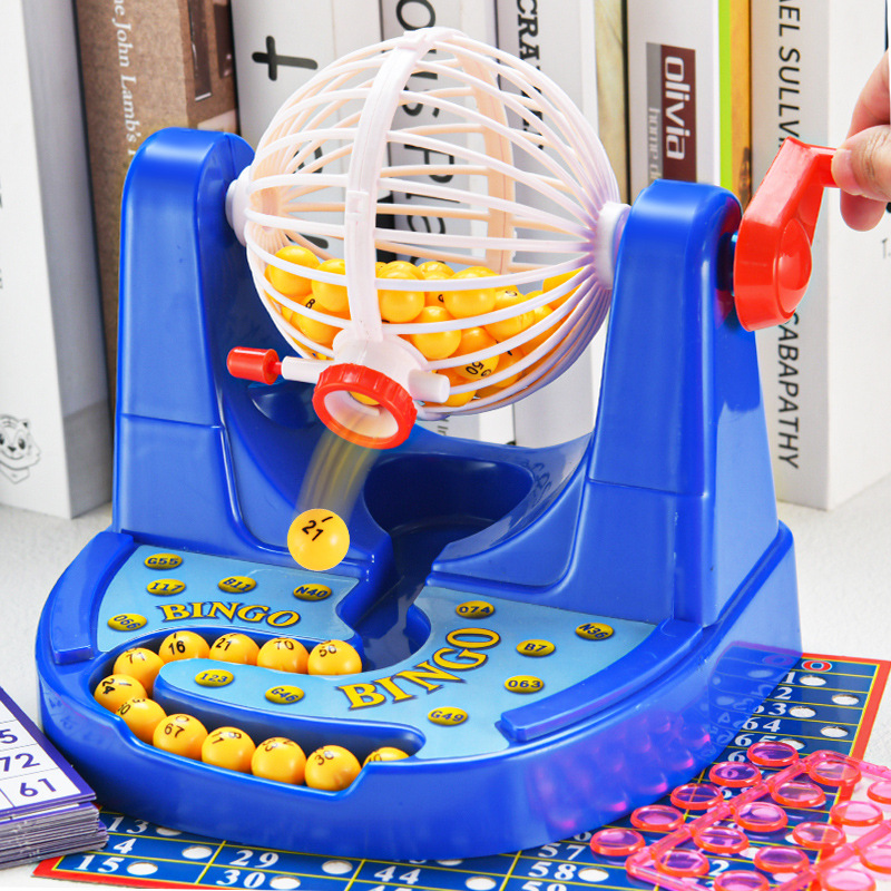 Party Games Indoor - Klassieke Bingo Loterij Nummerloterijmachine Spel voor
