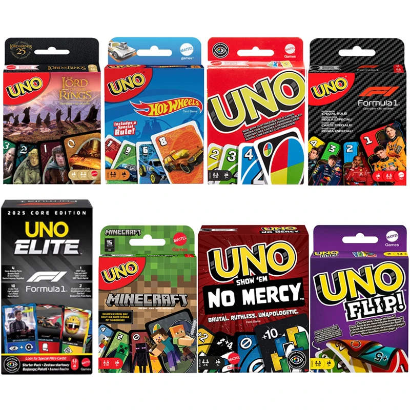 Party Games Mario - UNO Flip-kaartspellen, Super Mario, Minecraft, Lord
