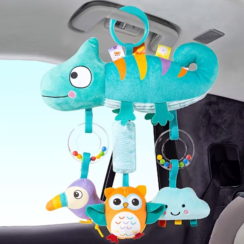 Party Games Baby Shower - Zacht cartoon dier hangend rammelaarspeelgoed, zintuiglijke