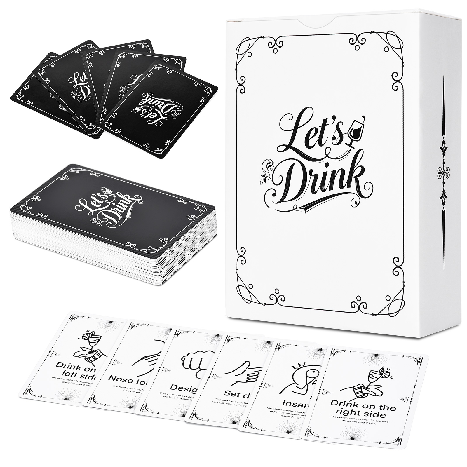 Party Games Adult Birthday - Drinkspelkaarten voor volwassenen – 52 hilarische