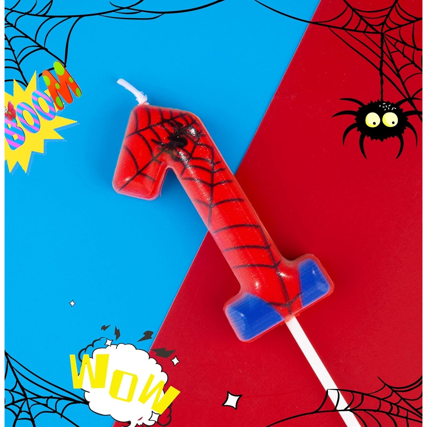Party Games Adult Birthday - Spider Party 0-9 Verjaardagskaarsen, Videogame &