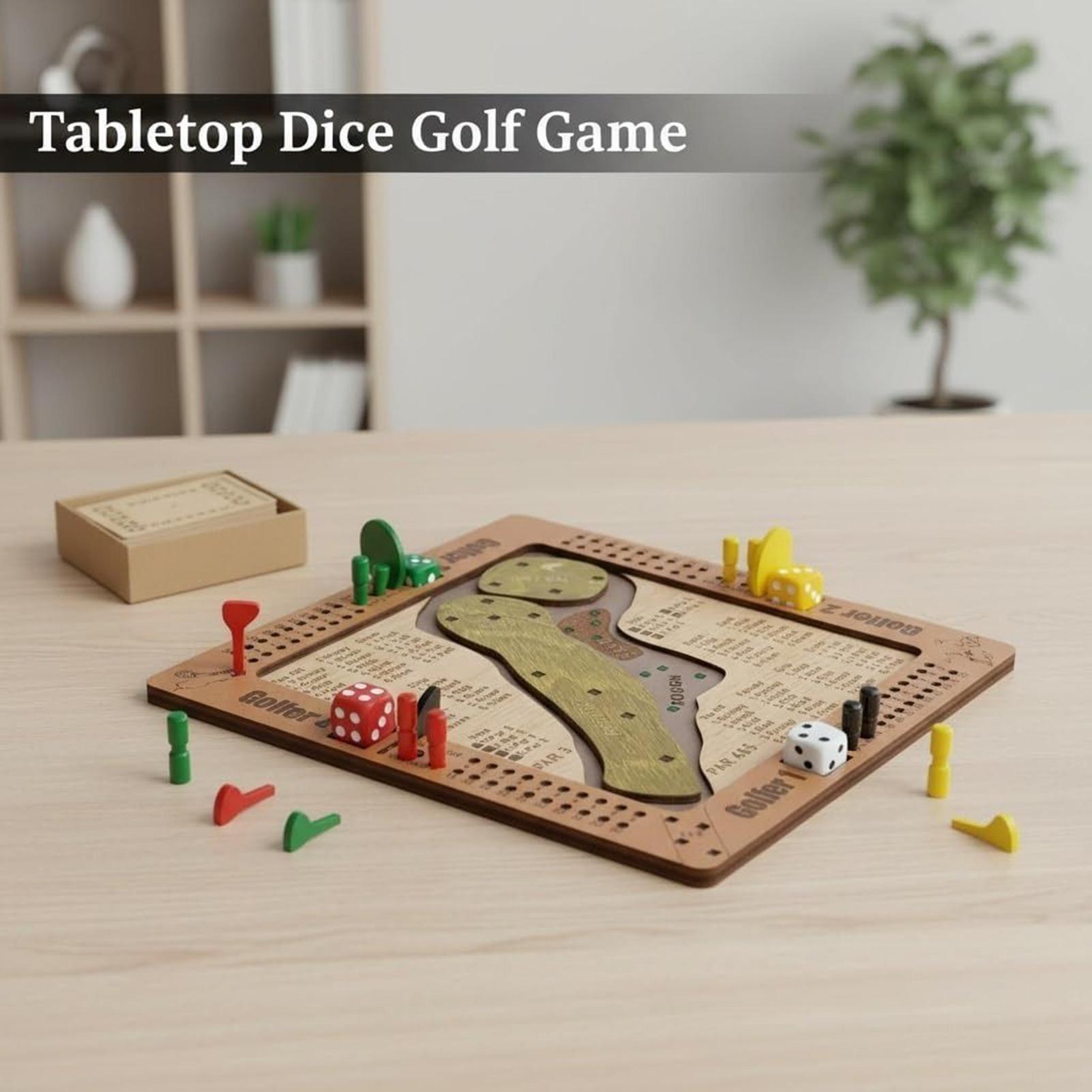 Golfdobbelspel Houten uitdagen - Party Games Indoor recensie en prijs