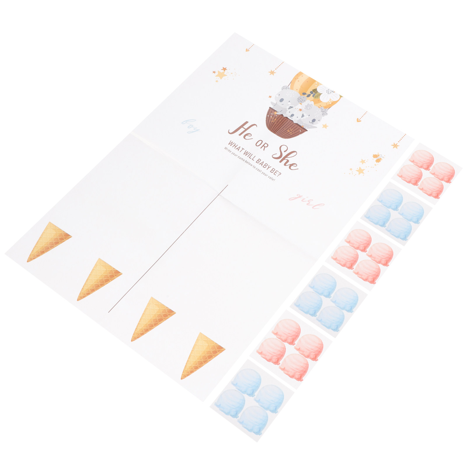 1Set Gender Reveal Game Card P - Party Games Baby Shower recensie en prijs