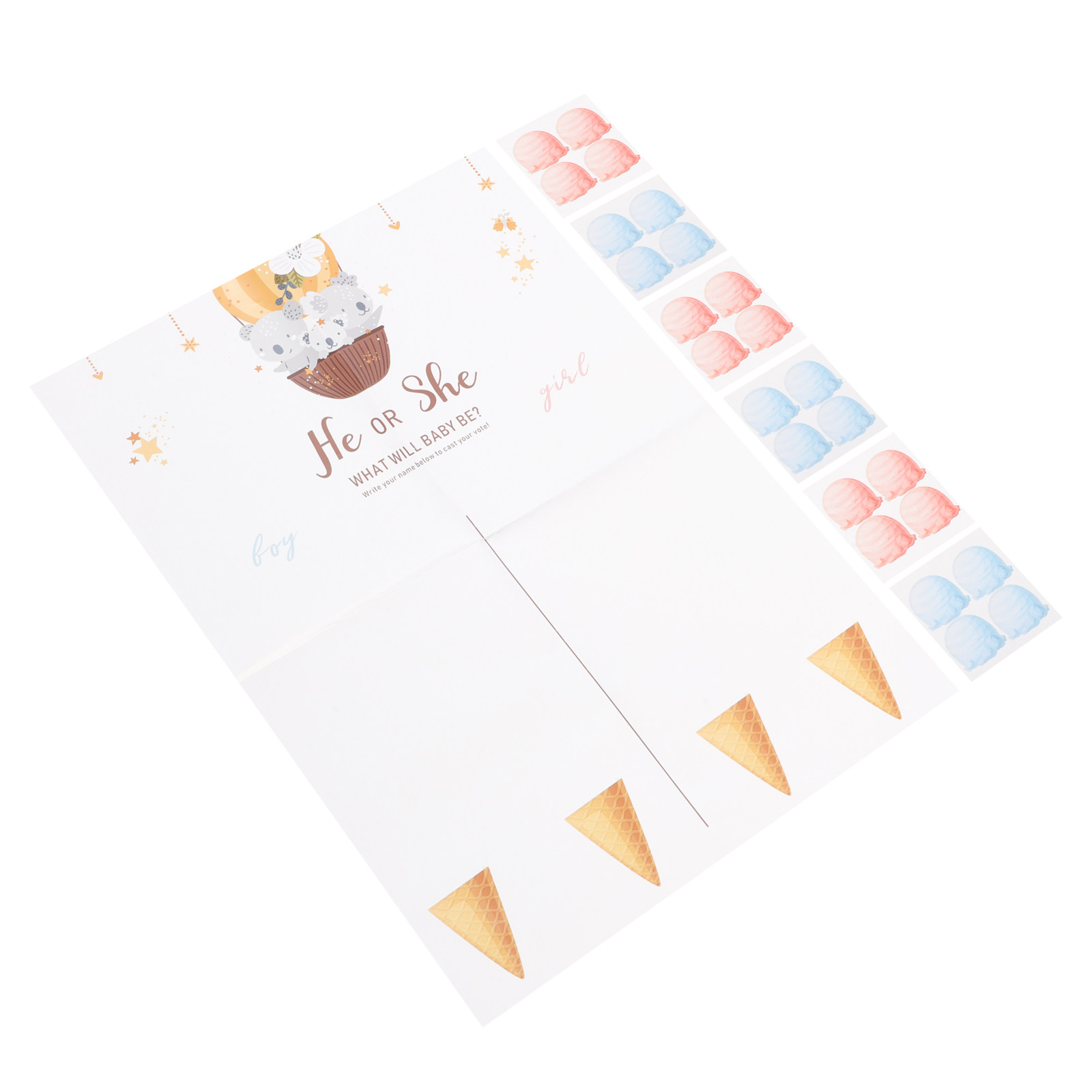 1Set Gender Reveal Game Card P - Party Games Baby Shower recensie en prijs