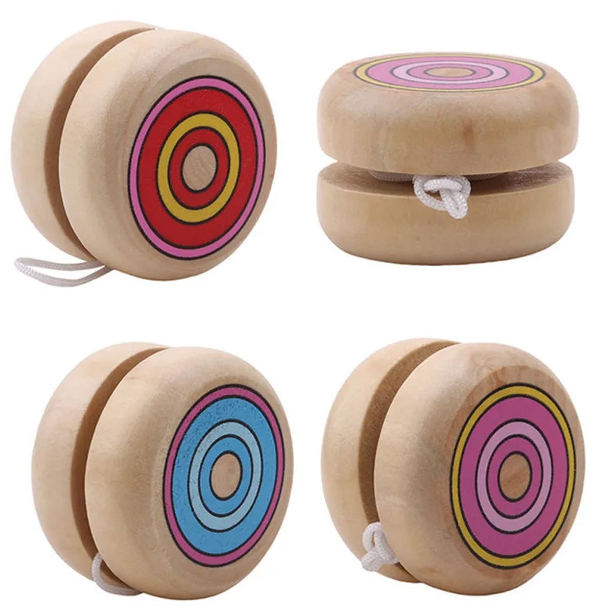 2 stuks houten ronde jojo-ball - Party Games Physical recensie en prijs