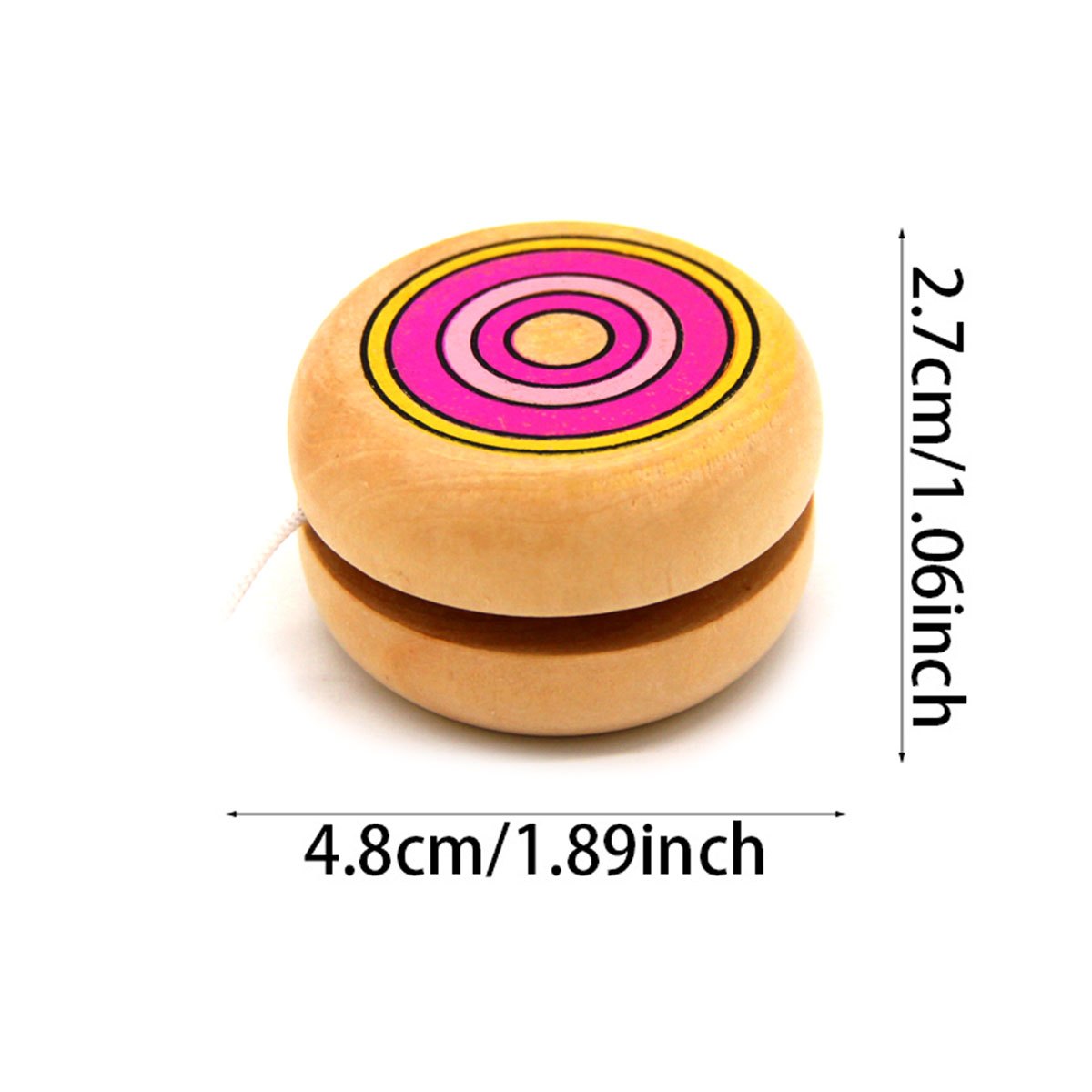 2 stuks houten ronde jojo-ball - Party Games Physical recensie en prijs
