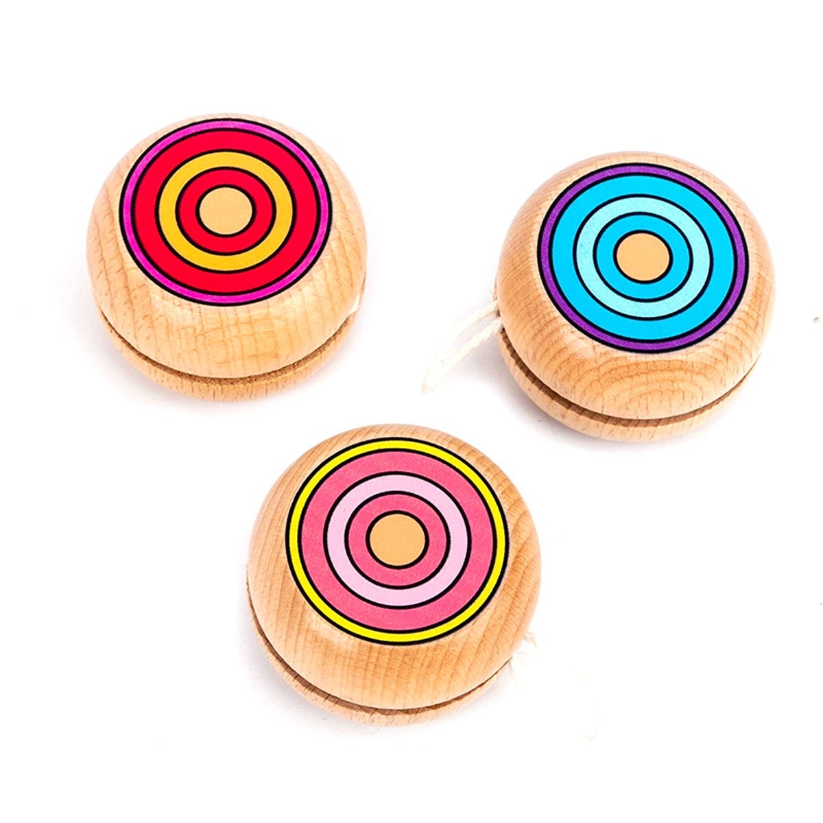 2 stuks houten ronde jojo-ball - Party Games Physical recensie en prijs