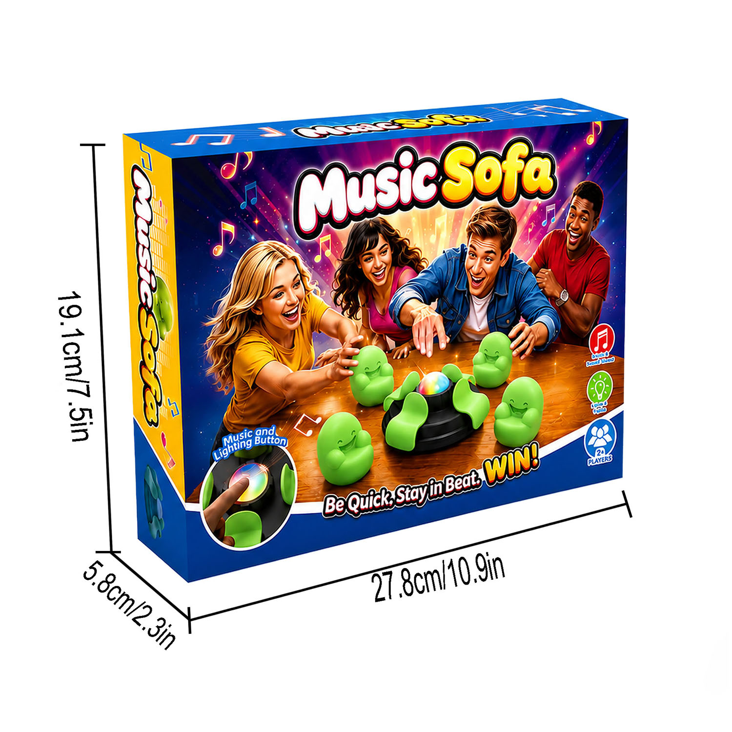 Muzikale stoel voor kinderen,  - Quick Games Party recensie en prijs