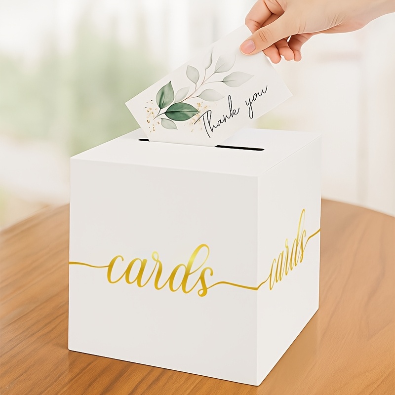 4 stuks witte trouwkaart met g - Party Games Baby Shower recensie en prijs
