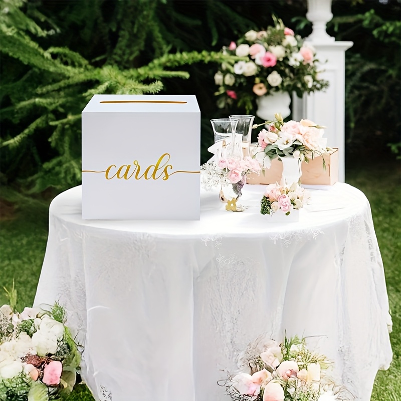 4 stuks witte trouwkaart met g - Party Games Baby Shower recensie en prijs