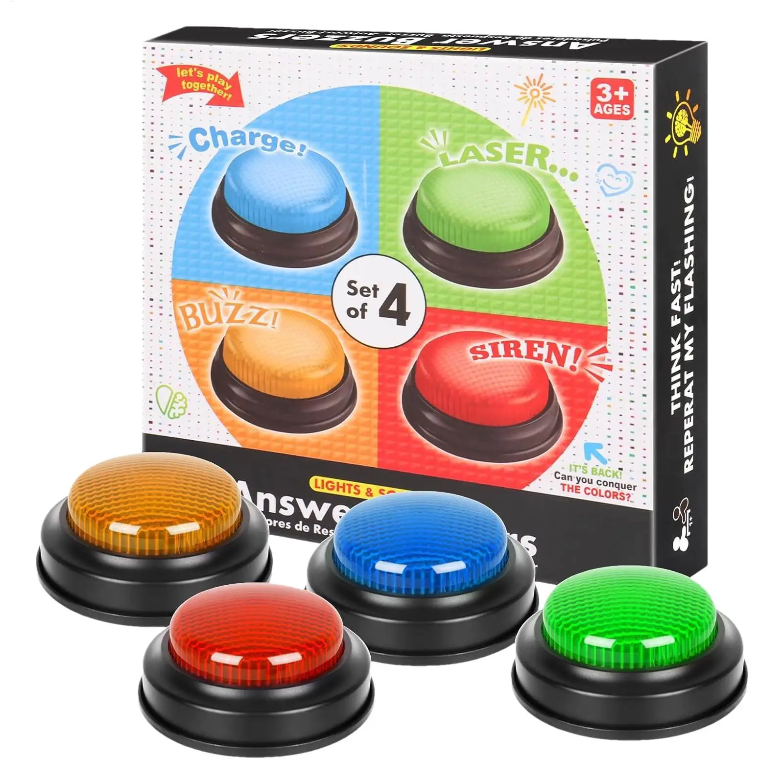 Game Buzzer 4-delige snelle an - Quick Games Party recensie en prijs